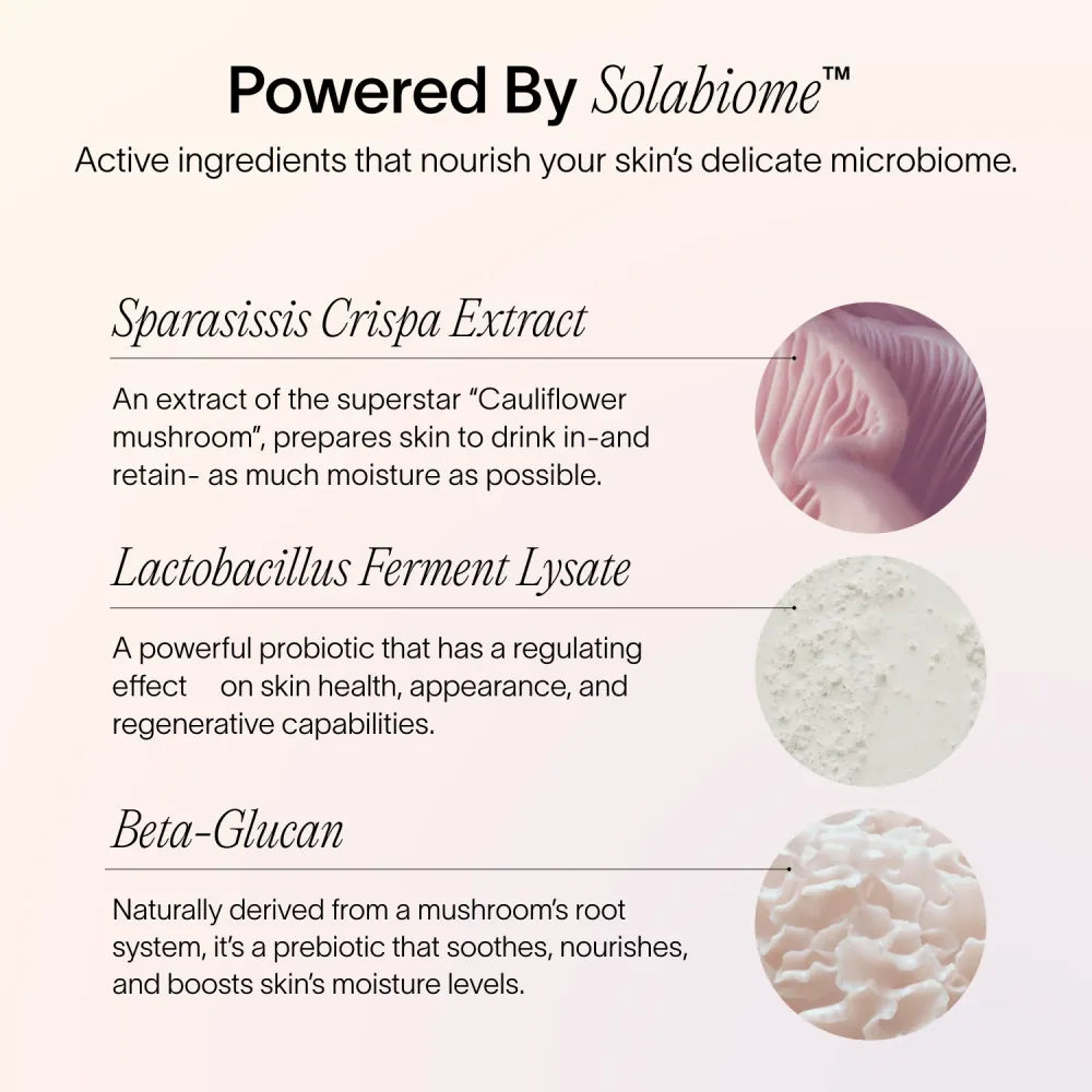 Solabiome Microbioom en huidbarrièreversterkende huidverzorging