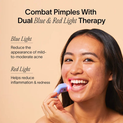 rood en blauw lichttherapie voor acne